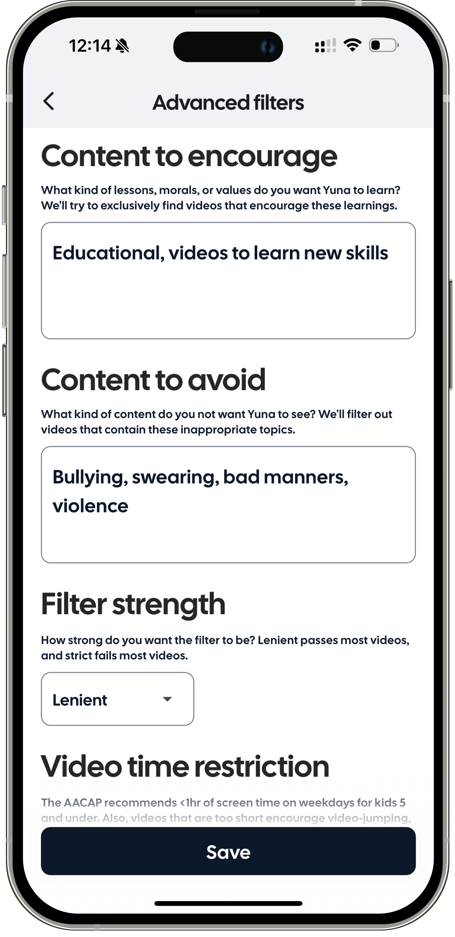 Set up your own filters